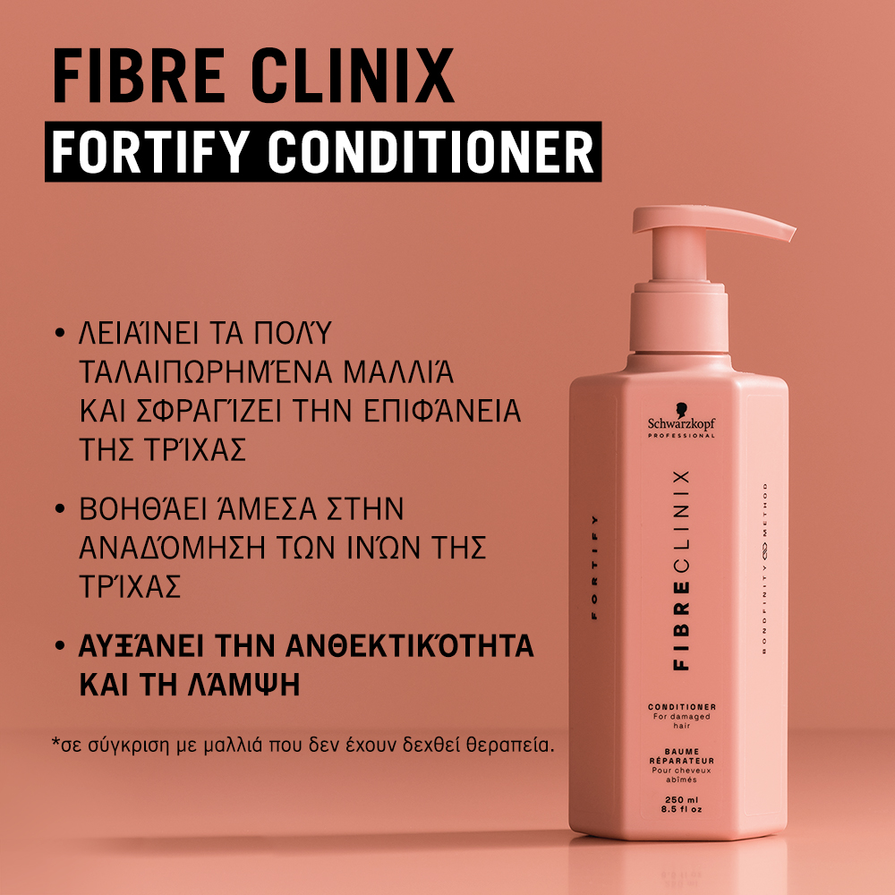 Schwarzkopf Professional Fibre Clinix Fortify Conditioner 250ml - Image 2