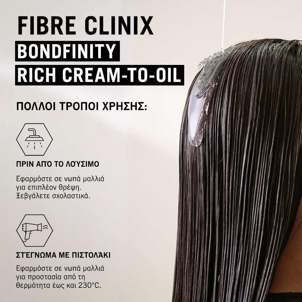 Schwarzkopf Professional Fibre Clinix Bondfinity Rich Cream-to-Oil 100ml - Image 4