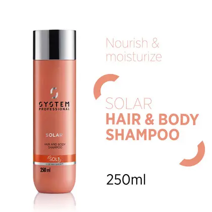 System Professional Solar Sol1 Hair & Body Shampoo 250ml - Image 2