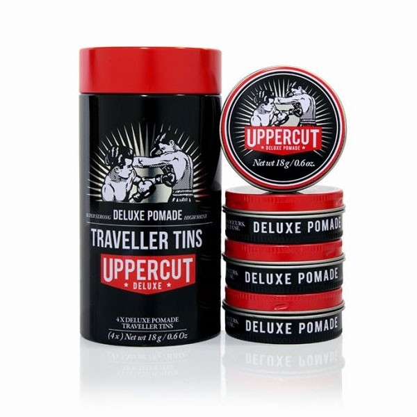 Uppercut Deluxe Pomade Traveller Tins 4x18g | Women Hairstyle