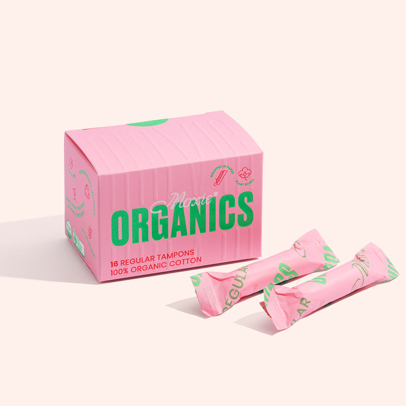 Moxie Organics 100% organic cotton regular tampons 16pk - Image 2