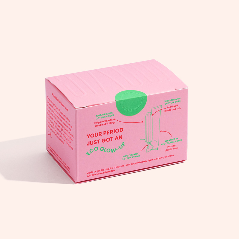 Moxie Organics 100% organic cotton regular tampons 16pk - Image 3