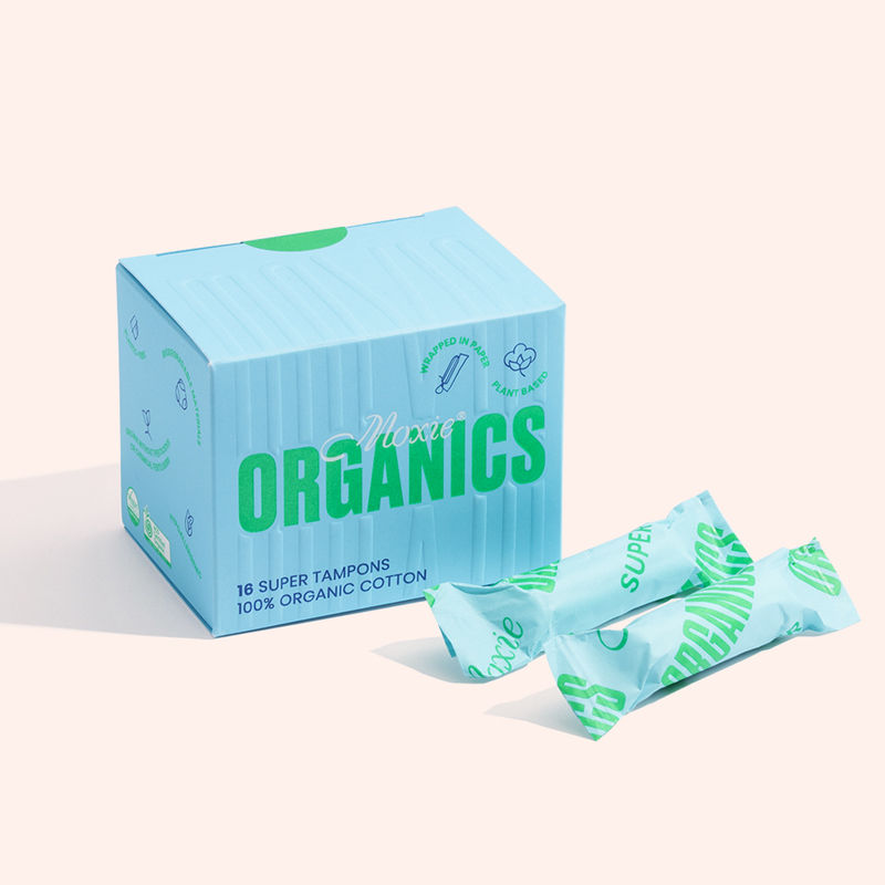 Moxie Organics 100% organic cotton super tampons 16pk - Image 2