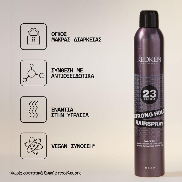 Redken Forceful 23 Strong Hold Hairspray 400ml - Image 3