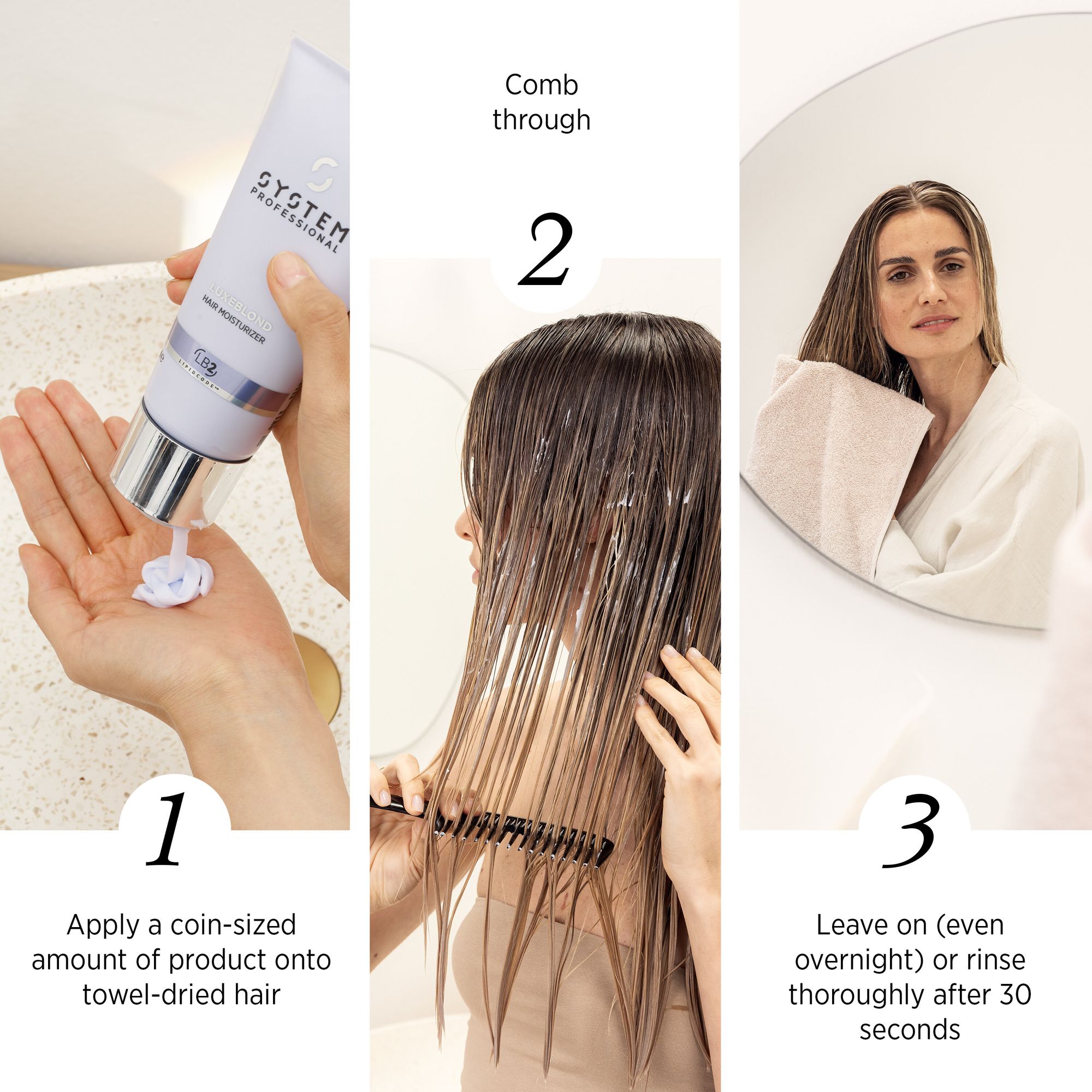 System Professional Luxeblond LB2 Hair Moisturiser 200ml - Image 3