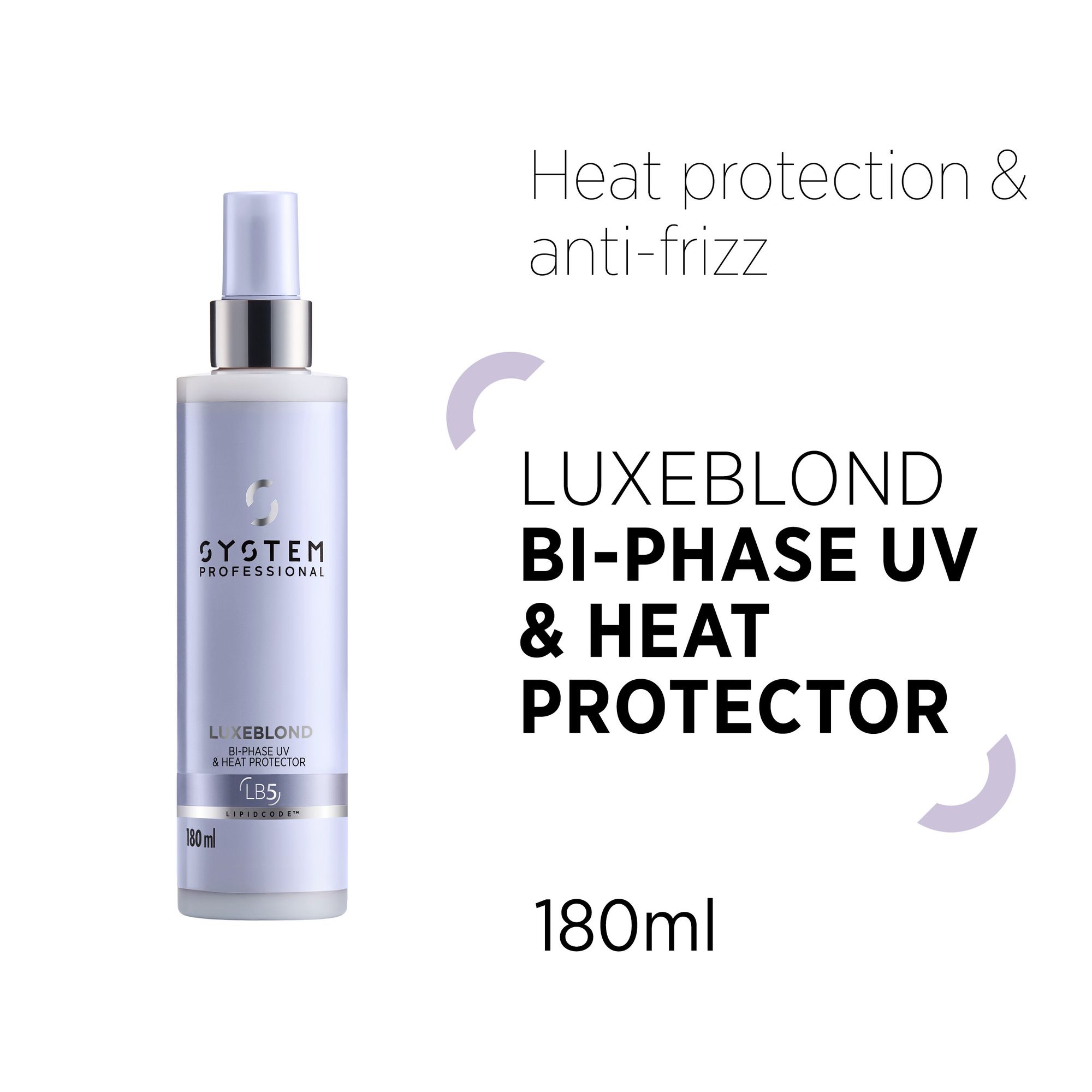 System Professional Luxeblond LB5 Bi-Phase UV & Heat Protector 180ml - Image 2
