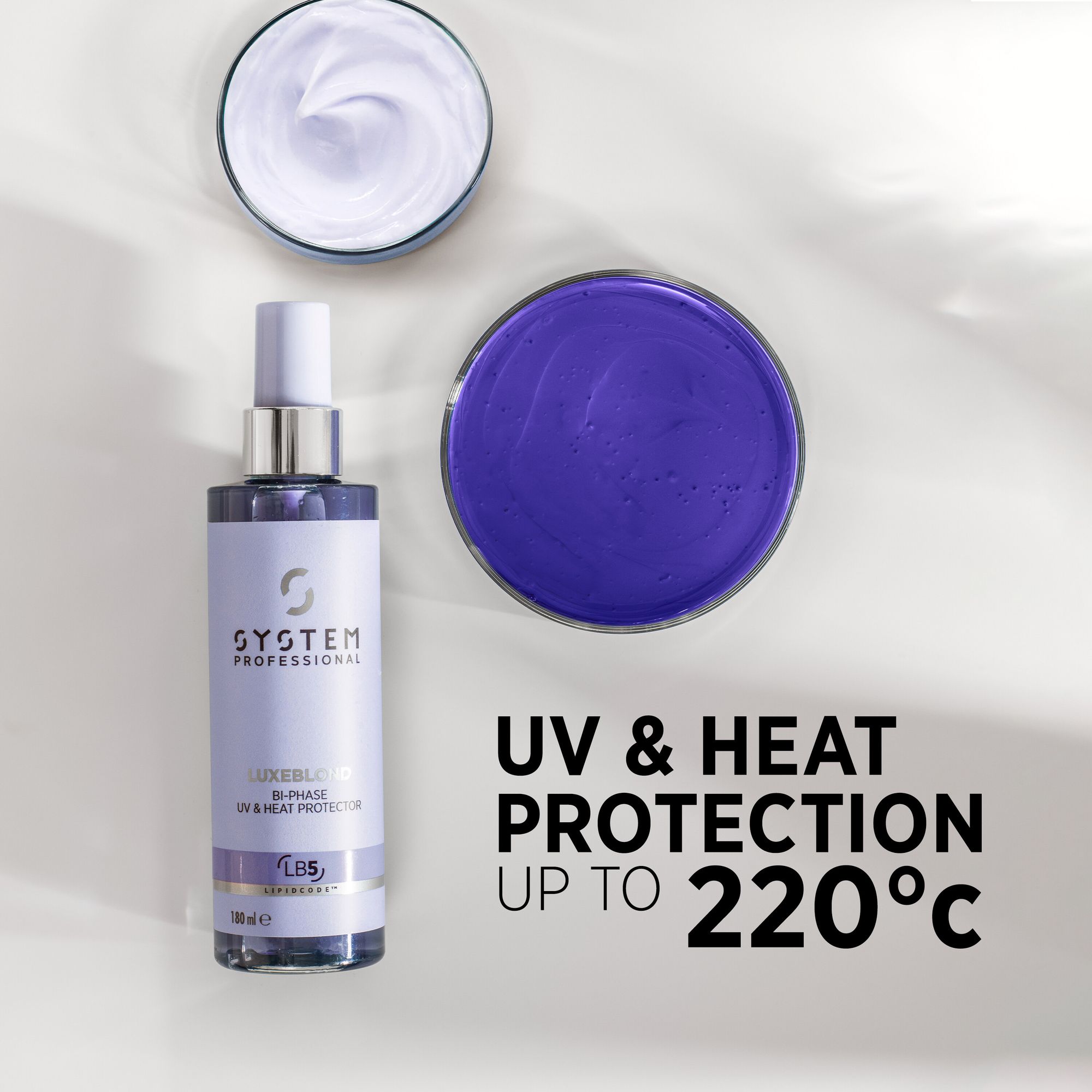 System Professional Luxeblond LB5 Bi-Phase UV & Heat Protector 180ml - Image 3