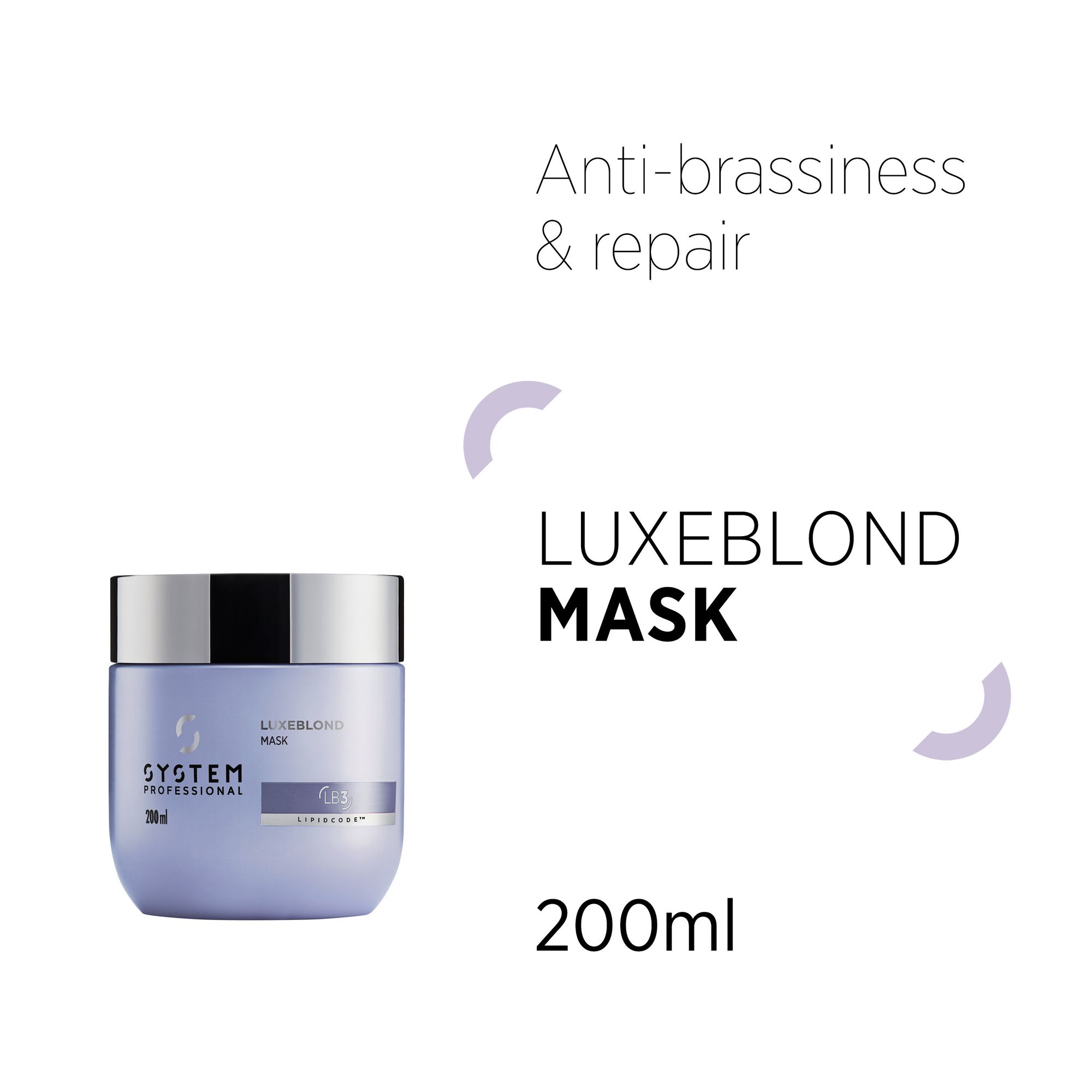 System Professional Luxeblond LB3 Mask 200ml - Image 2