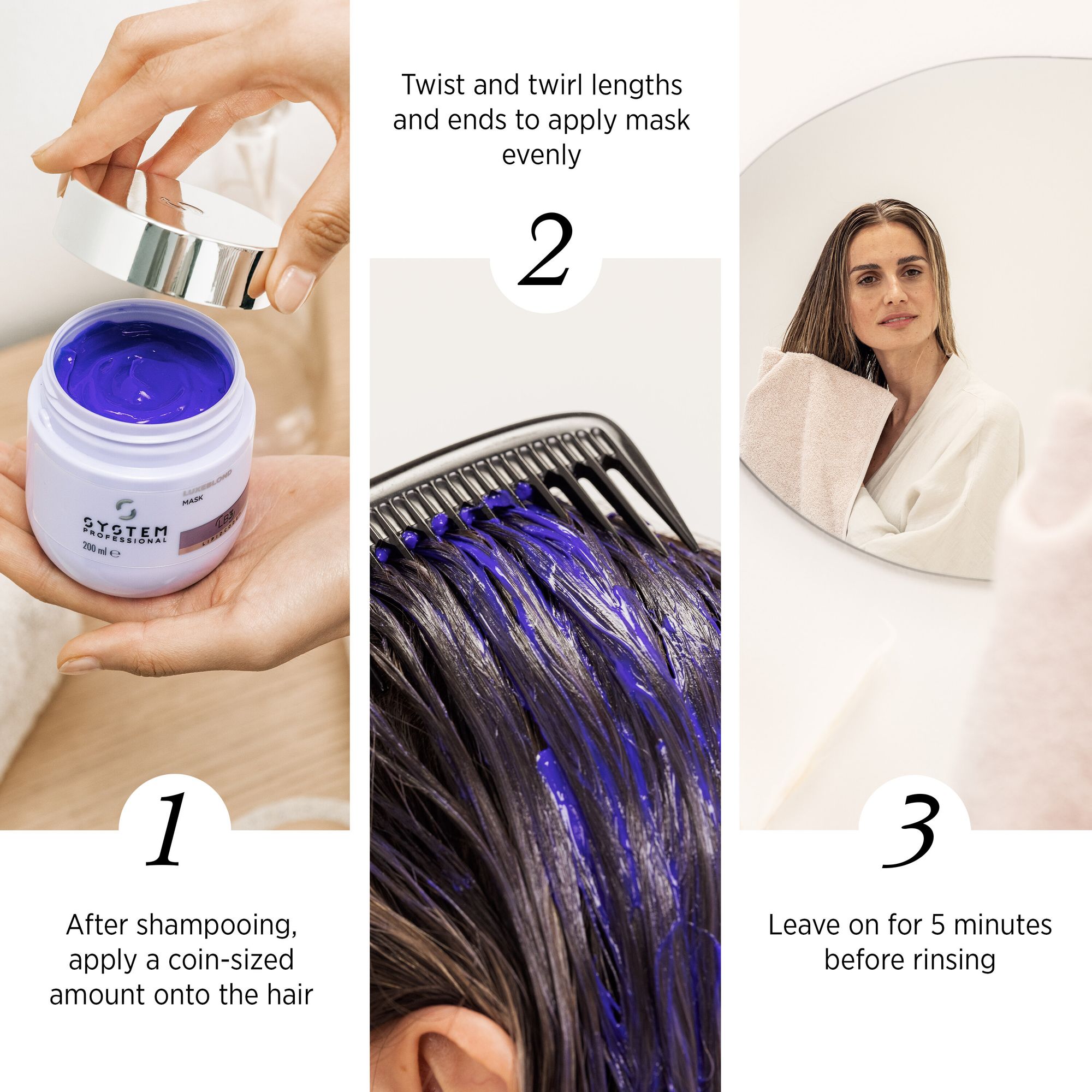 System Professional Luxeblond LB3 Mask 400ml - Image 2