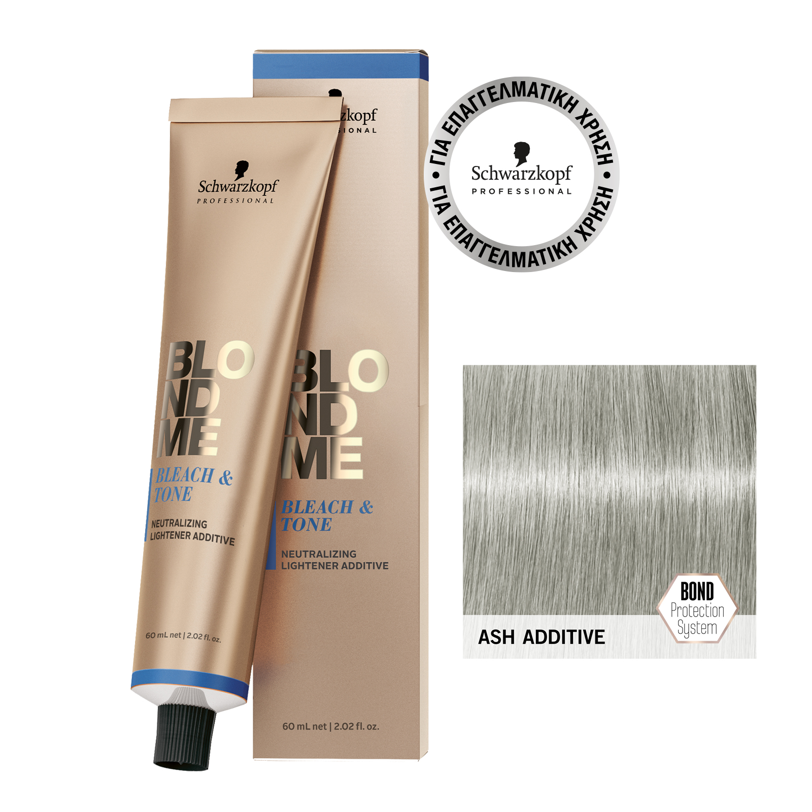 Schwarzkopf Professional BlondMe Bleach Tone Color B-Violet Additive 60ml - Image 5