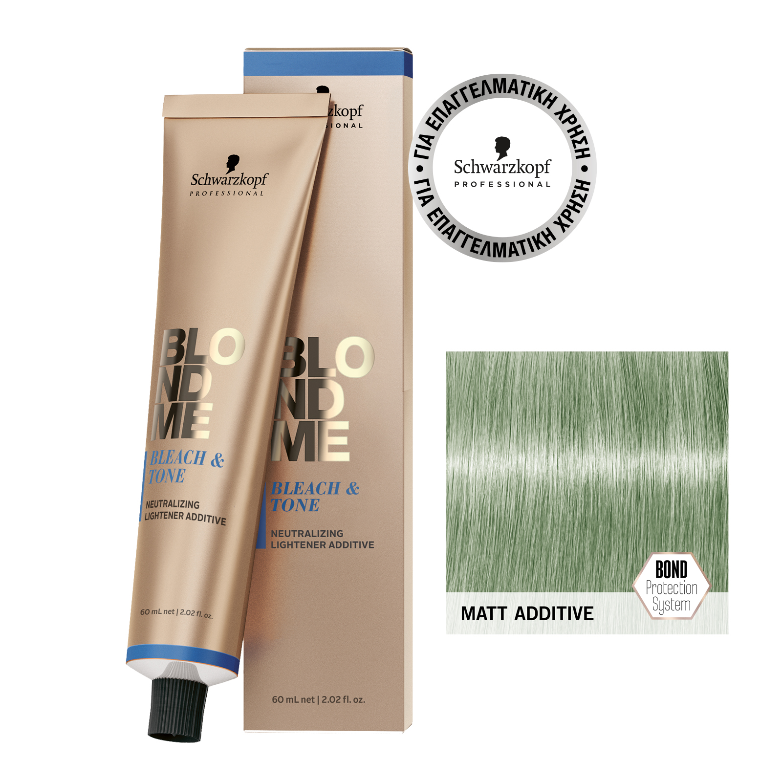 Schwarzkopf Professional BlondMe Bleach Tone Color B-Matt Additive 60ml - Image 2