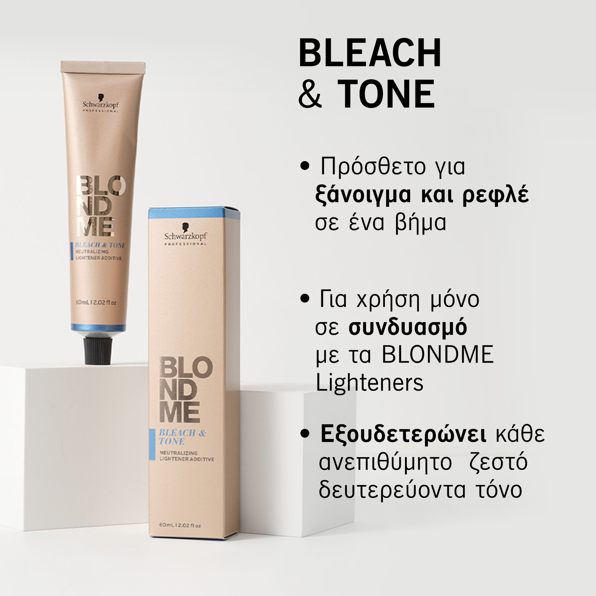 Schwarzkopf Professional BlondMe Bleach Tone Color B-Matt Additive 60ml - Image 4