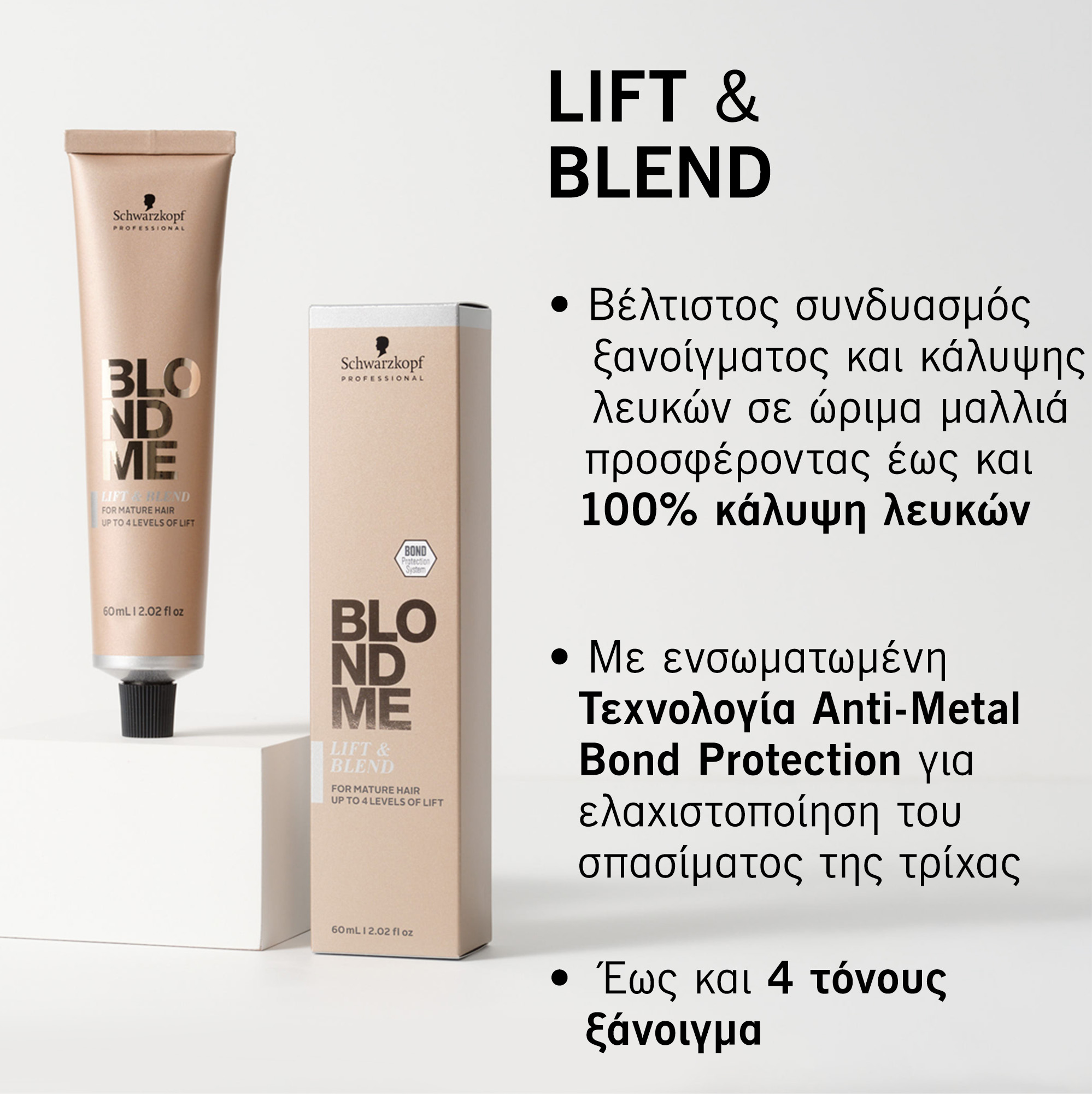 Schwarzkopf Professional BlondMe Lift & Blend Color LB-Ice 60ml - Image 4