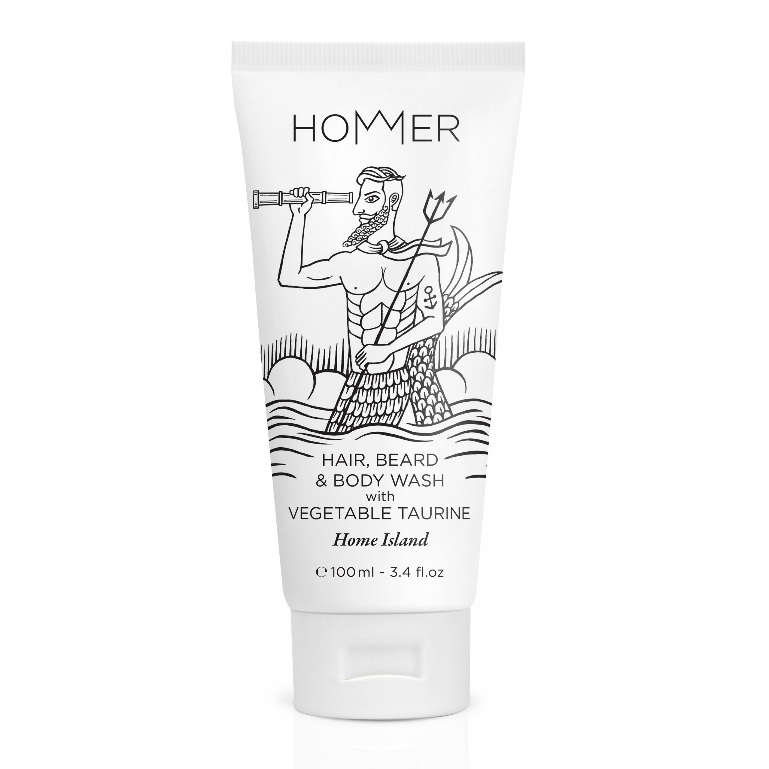 Hommer Hair, Beard & Body Wash Home Island 100ml