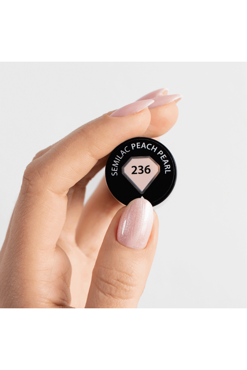 Semilac Ημιμόνιμο Βερνίκι 236 Peach Pearl 7ml - Image 3