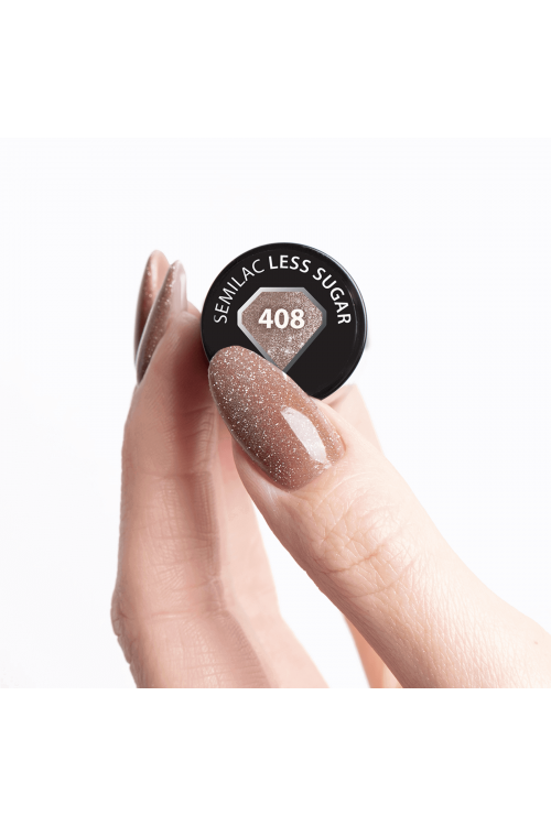 Semilac Ημιμόνιμο Βερνίκι 408 Less Sugar 7ml - Image 2