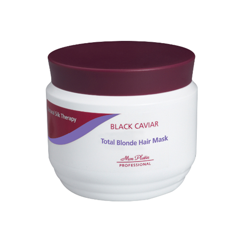 Mon Platin Natural Silk Therapy Black Caviar Total Blonde Hair Mask 250ml - Image 2