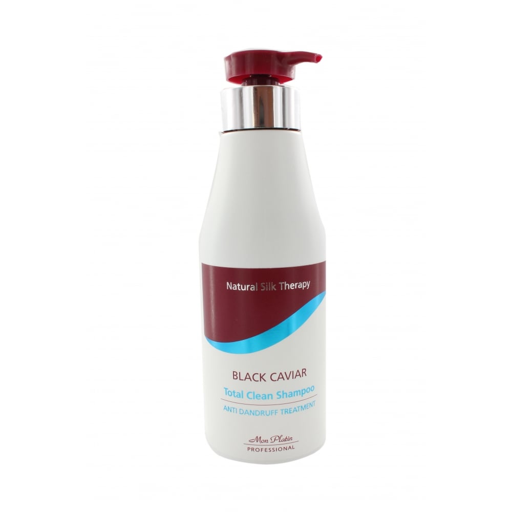 Mon Platin Natural Silk Therapy Black Caviar Total Clean Shampoo Anti Dandruff 500ml