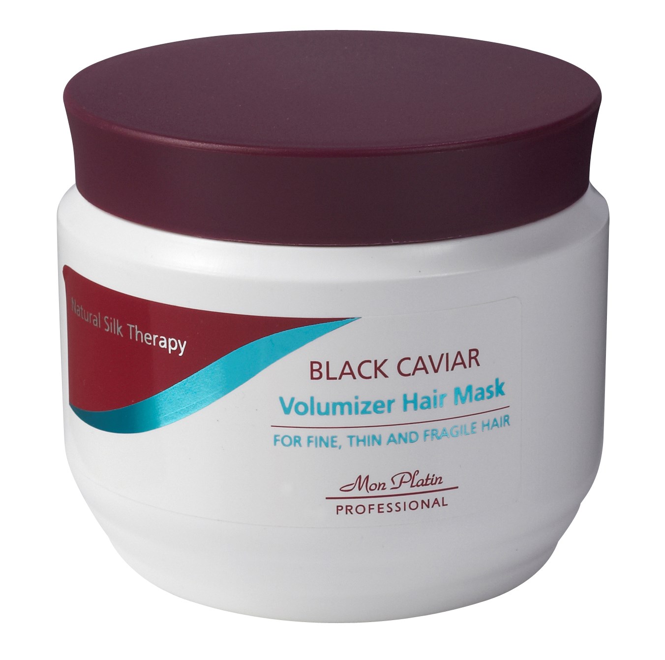 Mon Platin Natural Silk Therapy Black Caviar Volumizer Hair Mask for Fine, Thin & Fragile Hair 250ml