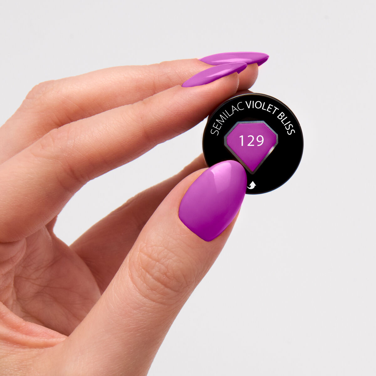 Semilac Ημιμόνιμο Βερνίκι 129 Violet Bliss 7ml