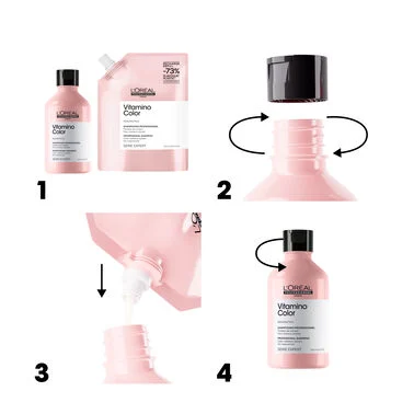 L’Oreal Professionnel Serie Expert Vitamino Color Shampoo Refill 500ml - Image 6