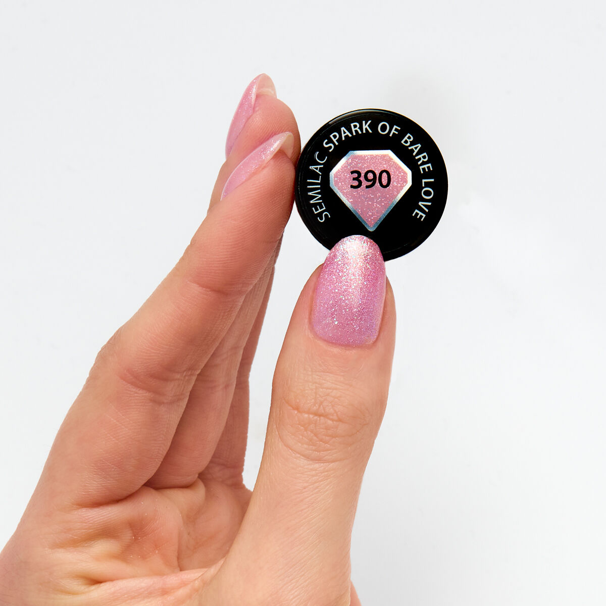 Semilac Ημιμόνιμο Βερνίκι 390 Spark of Bare Love 7ml - Image 2