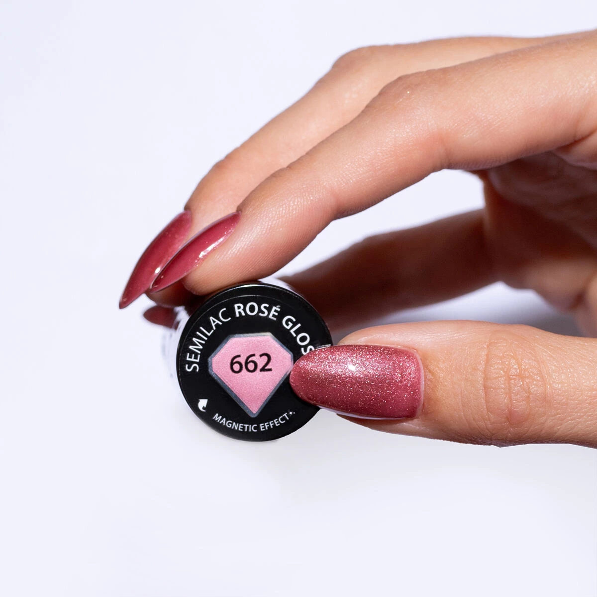 Semilac Ημιμόνιμο Βερνίκι 662 Rosé Gloss 7ml - Image 2