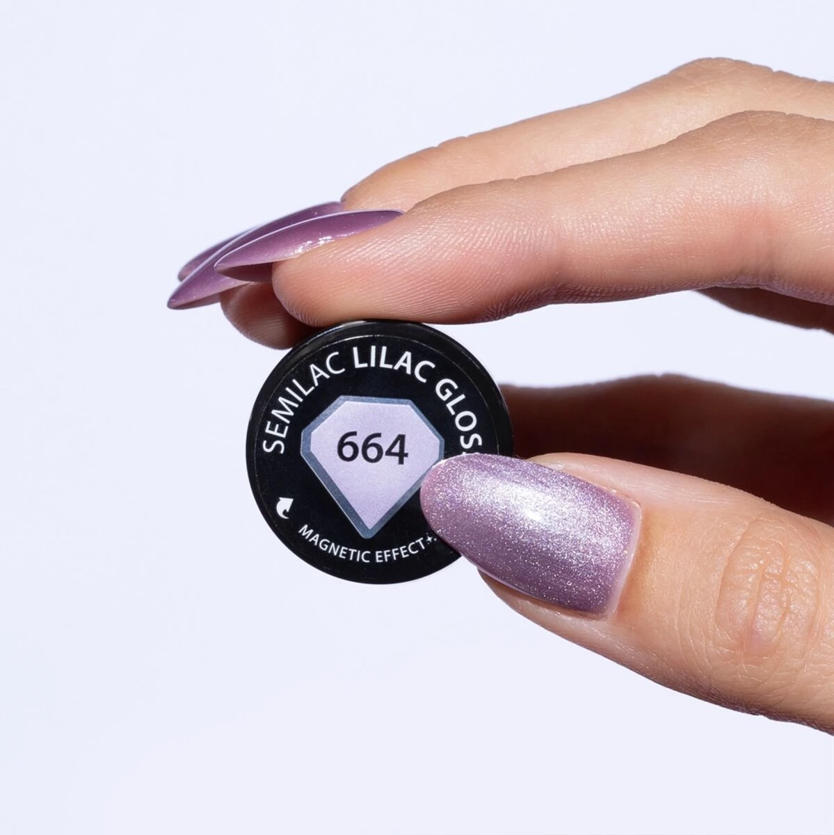 Semilac Ημιμόνιμο Βερνίκι 664 Lilac Gloss 7ml - Image 2