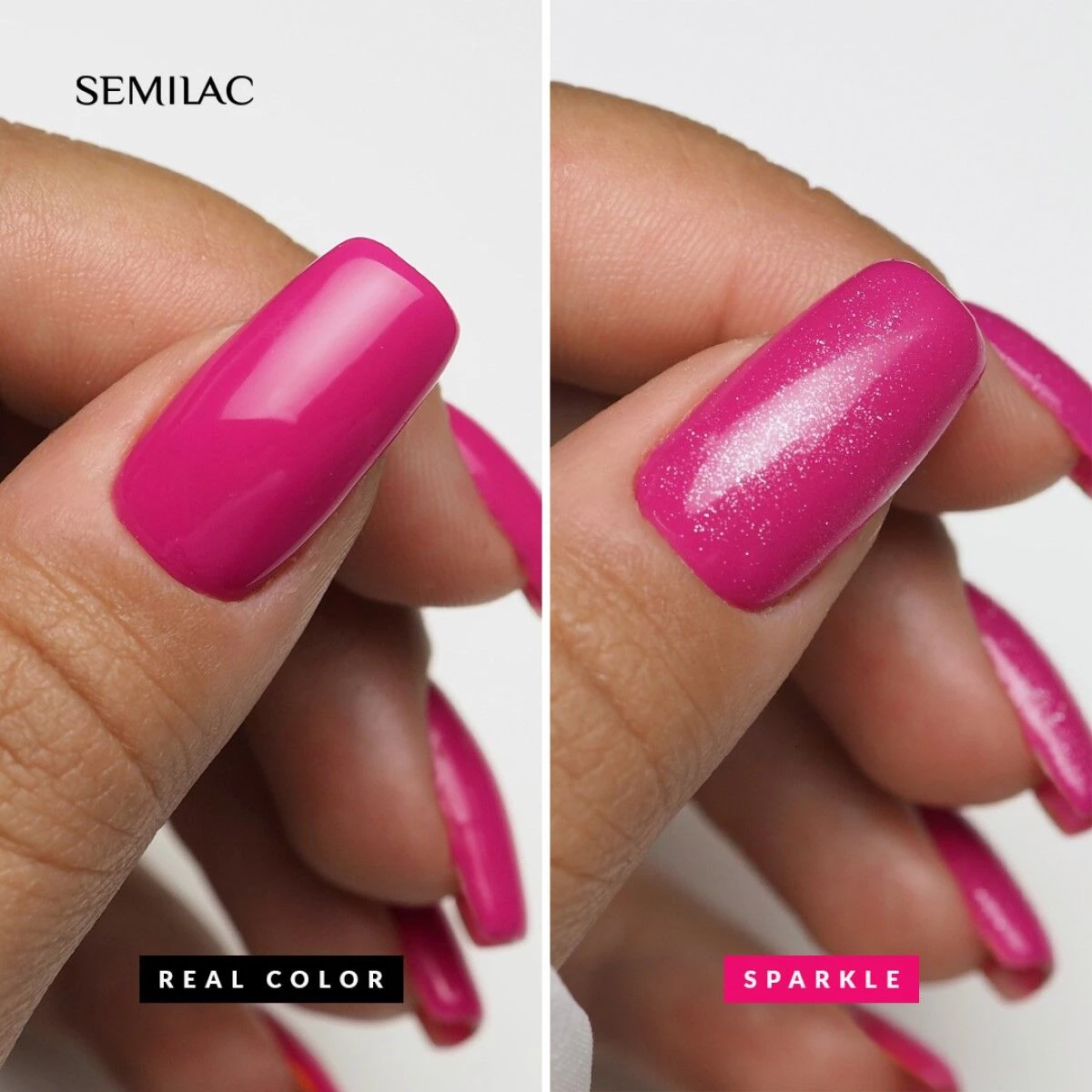Semilac Top No Wipe Sparkle Diamond 7ml - Image 3