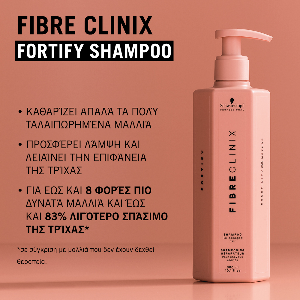 Schwarzkopf Professional Fibre Clinix Fortify Shampoo 300ml - Image 3