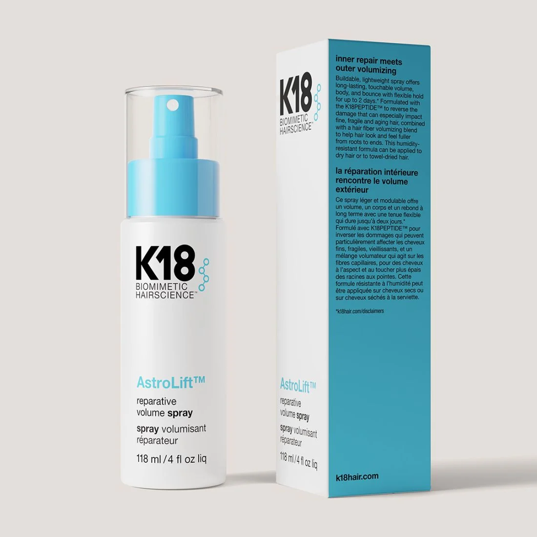 K18 AstroLift Reparative Volume Spray 118ml - Image 3