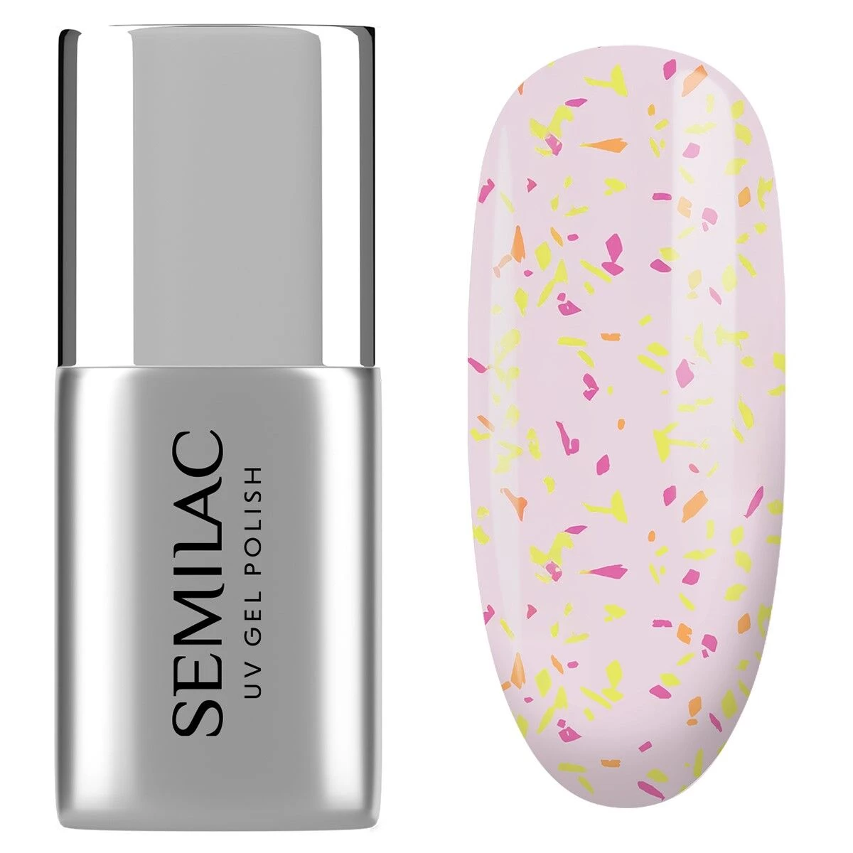 Semilac Top No Wipe Matte Peach Galaxy T26 7ml