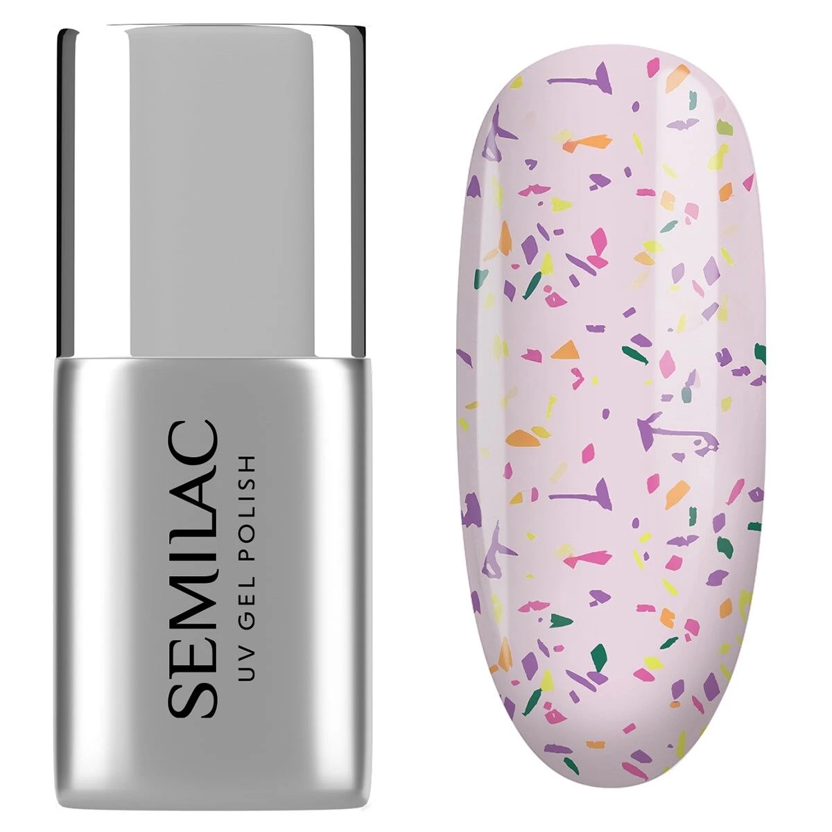 Semilac Top No Wipe Matte Violet Galaxy T27 7ml