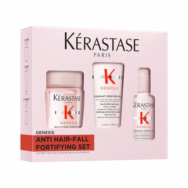 Kérastase Genesis Discovery Travel Set (Bain Hydra-Fortifiant 80ml, Fondant Renforcateur 75ml, Defense Thermique 45ml)