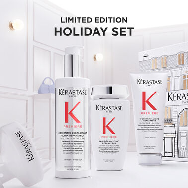Kérastase Première Set (Bain Première Bain Décalcifiant Réparateur 250ml, Fondant Fluidité Réparateur 200ml, Concentré Décalcifiant Ultra-Réparateur 250ml) - Image 4