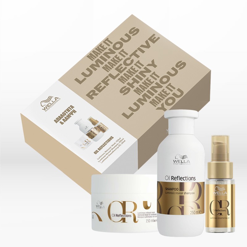 Wella Professionals Oil Reflections Holiday Set (Shampoo 250ml, Mask 150ml, Oil 30ml) - Image 2