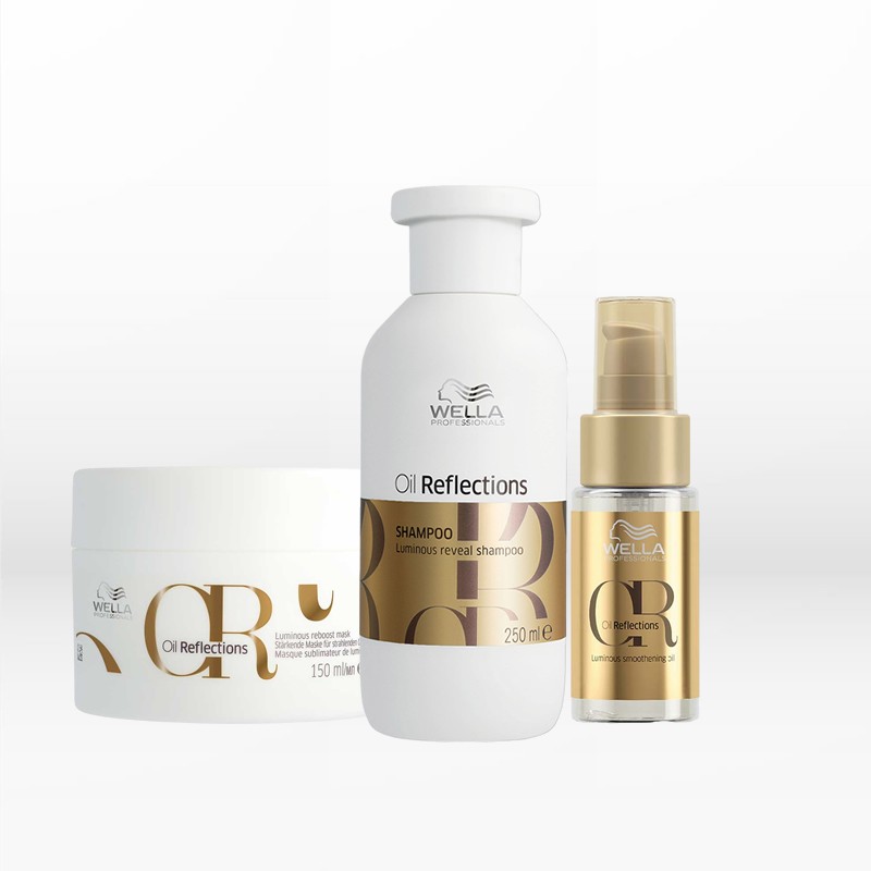 Wella Professionals Oil Reflections Holiday Set (Shampoo 250ml, Mask 150ml, Oil 30ml) - Image 3