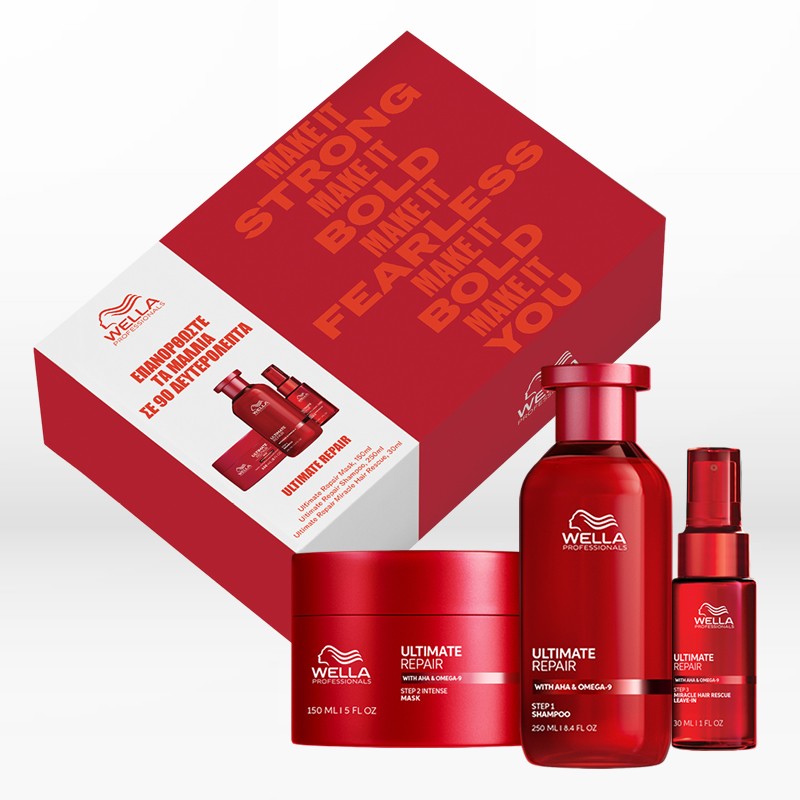 Wella Professionals Ultimate Repair Gift Box (Shampoo 250ml, Mask 150ml & Miracle Hair Rescue 30ml) - Image 2