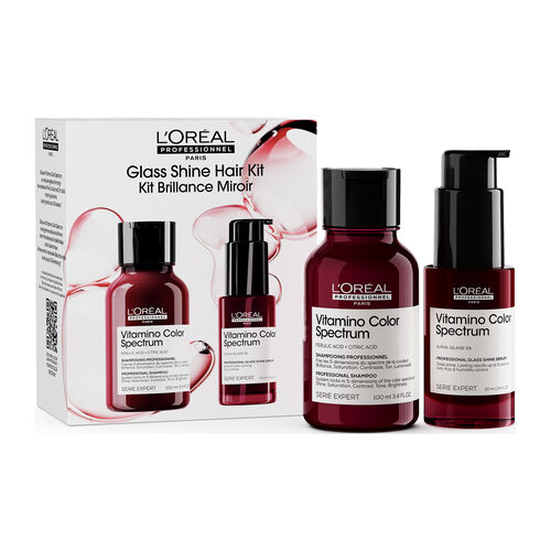 L΄Oreal Professionnel Serie Expert Vitamino Color Spectrum Duo Hair Kit (Shampoo 100ml-Glass Shine Serum 30ml)