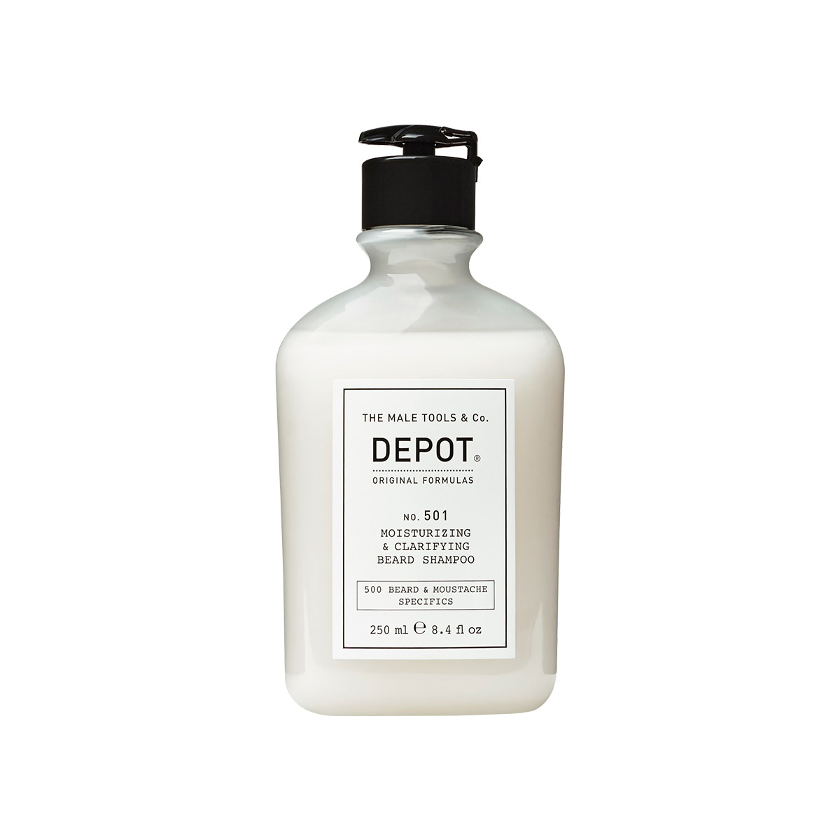 DEPOT No.501 Moisturizing & Clarifying Beard Shampoo 250ml